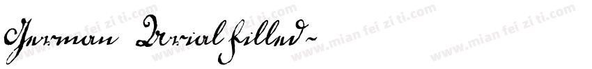 German ArialFilled字体转换